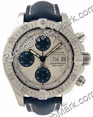 Breitling Superocean Mens Aeromarine Chrono Blue Watch A1334011- - Cliquez sur l'image pour la fermer