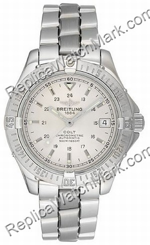 Breitling Aeromarine Colt Automatic Steel Mens Watch A1735006-G5 - Click Image to Close