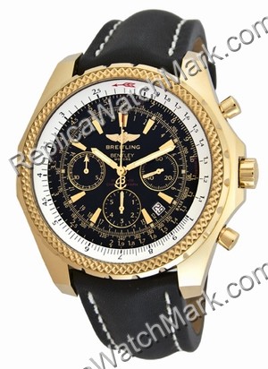 Breitling Navitimer jaune 18 kt Mens Steel Gold Black Watch D233 - Cliquez sur l'image pour la fermer