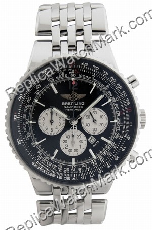 Breitling Navitimer Heritage Steel Black Mens Watch A3535024-B5- - Click Image to Close