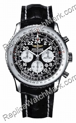 Breitling Navitimer Cosmonaute Steel Black Mens Watch A2232212-B - Click Image to Close