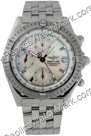 Breitling Windrider Chronomat Evolution Mother-of-Pearl Steel Me - Click Image to Close