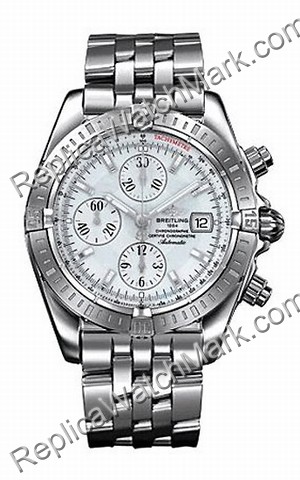 Breitling Windrider Chronomat Evolution Mother-of-pearl Steel Me - Click Image to Close