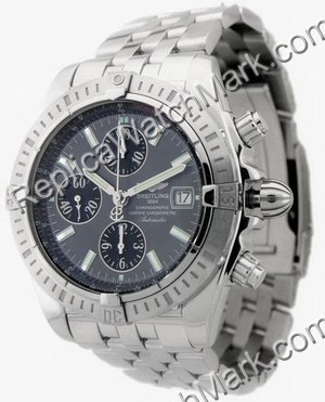 Breitling Windrider Chronomat Evolution Steel Grey Mens Watch A1 - Click Image to Close