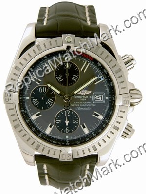 Breitling Windrider Chronomat Evolution Steel Grey Mens Watch A1 - Click Image to Close