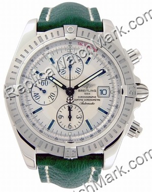 Breitling Windrider Chronomat Evolution Steel Green Mens Watch A - Click Image to Close
