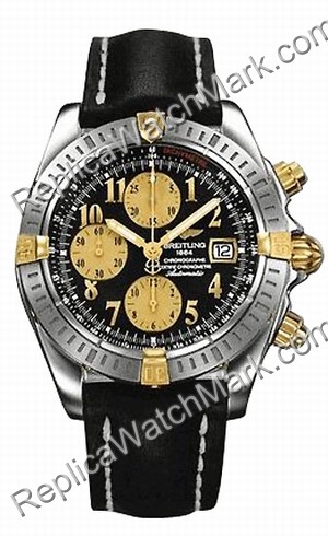 Breitling Windrider Chronomat Evolution 18kt Yellow Gold Steel B - Click Image to Close
