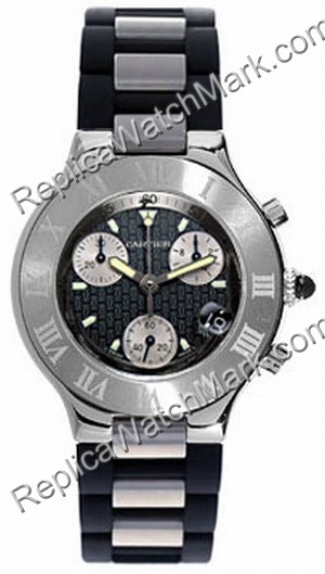 Debe Cartier 21 Chronoscaph w10125u2 - Haga click en la imagen para cerrar