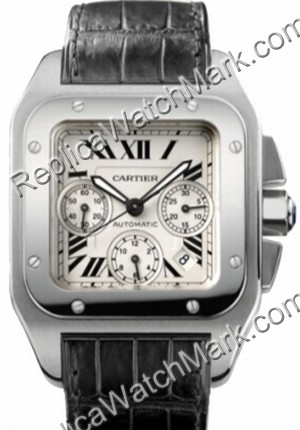 Cartier Santos 100 Cronografo w20090x8 - Clicca l'immagine per chiudere