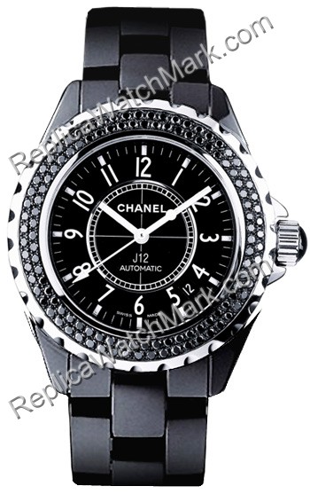 Chanel J12 Diamonds Unisex-Uhr H1417 - zum Schließen ins Bild klicken