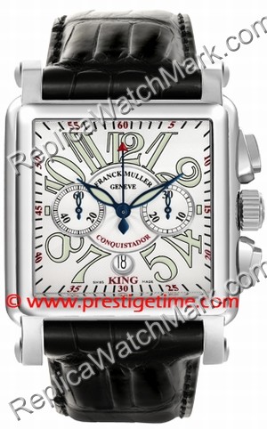 Franck Muller Conquistador Chronograph Cortez 10000 K Argent CC