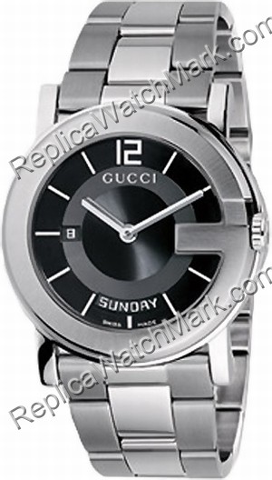 Gucci G-Watch 101G сталь Черный Мужские Часы YA101305