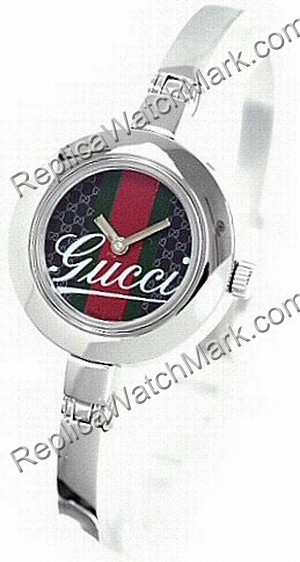 Gucci rayé et à motifs Mesdames Bracelet Cadran YA105521 - Cliquez sur l'image pour la fermer