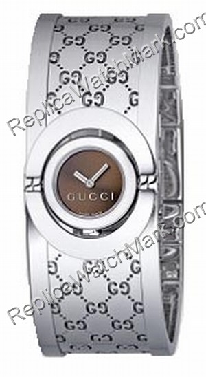 Gucci Twirl Aço Feminina Bangle Watch Indiferente YA112501