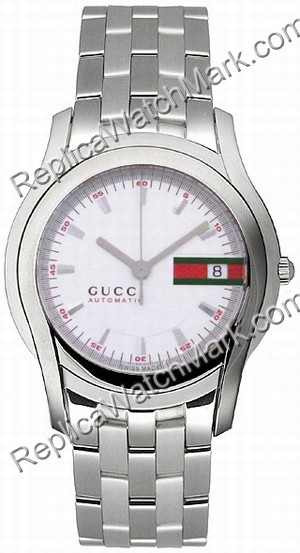 Gucci 5505 Stainless Steel Silver Mens Watch YA055205