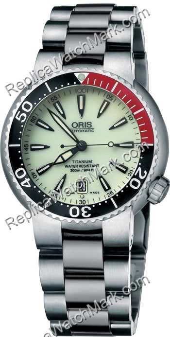 Oris TT1 Hombres buzos Titán Fecha reloj 733.7562.71.59.MB - Haga click en la imagen para cerrar