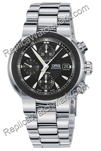 Oris TT1 hombre Cronógrafo Reloj 674.7521.44.64.MB