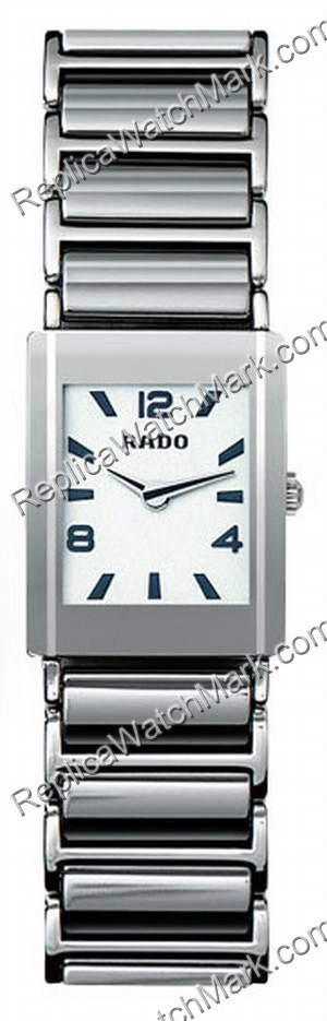 Rado Integral Platinum-tone Ceramic Mini Ladies Watch R20488112