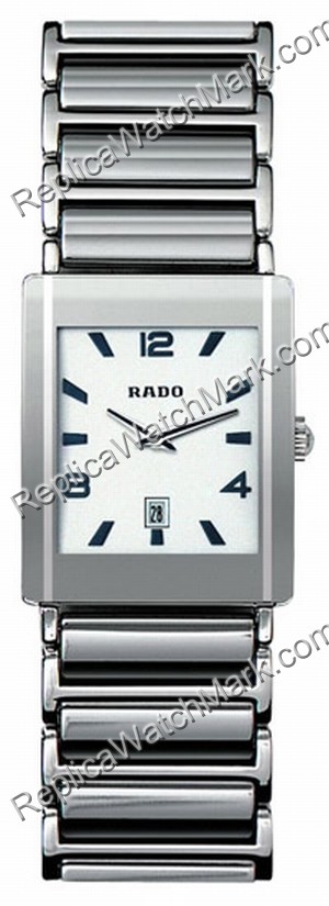 Rado Platino Integral de tono de cerámica Reloj para hombre R204