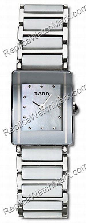 Rado Integral Steel White Ceramic MOP Ladies Watch R20488902