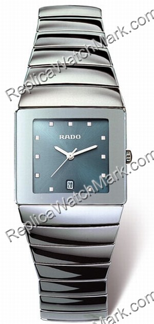 Rado Sintra Platinum-ton en céramique bleu unisexe Montre R13332