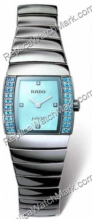 Rado Sintra Superjubile Blue Diamond Platinum-tone Ceramic Mini