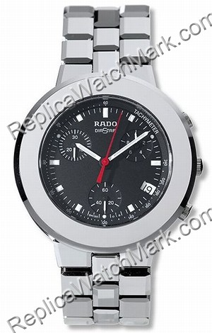 Rado Diamaster Black Chronograph / Tachymeter Midsize Herrenuhr - zum Schließen ins Bild klicken