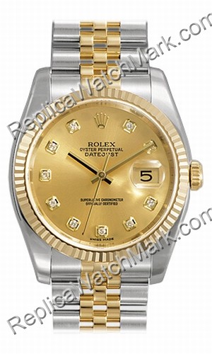 Hombres Rolex Oyster Perpetual Datejust Mira 116233-CDJ