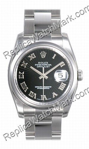 Rolex Oyster Perpetual Datejust Mens Watch 116200-BKSBRO