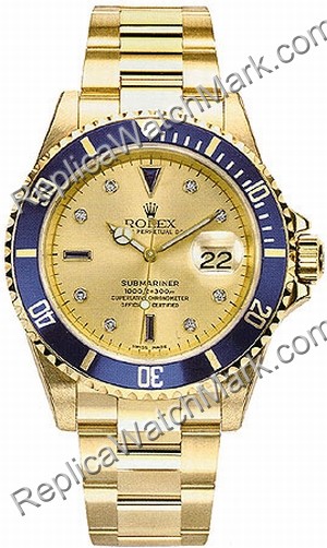 Rolex Oyster Perpetual Submariner Date 18kt Gold with Diamonds a