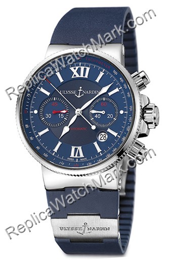 Ulysse Nardin Maxi Marine Chronograph Herrenuhr 353-66-3-323 - zum Schließen ins Bild klicken