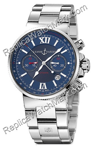 Ulysse Nardin Maxi Hombres Marina Reloj Cronógrafo 353-66-7.323