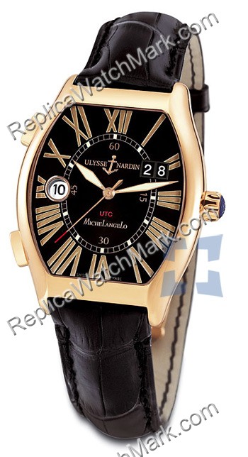 Ulysse Nardin Michelangelo Gigante UTC Dual Time Mens Watch 226- - Click Image to Close