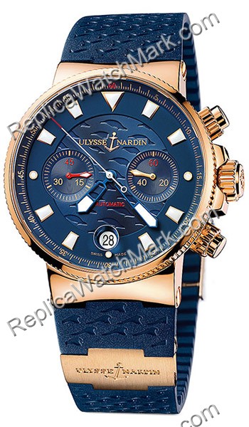 Ulysse Nardin Marine Blue Seal Chronograph Herrenuhr 356-68LE-3