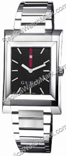 Gucci 111 Quadrante nero Bracciale Guccio Uomo Cassa Acciaio ino  Gucci 111 Quadrante nero Bracciale Guccio Uomo Cassa Acciaio ino