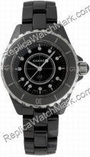 Chanel J12 Diamonds Ladies Black Ceramic Watch H1625 Chanel J12 Diamonds Ladies Black Ceramic Watch H1625