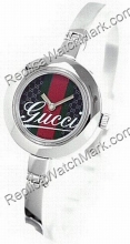 Gucci decorato a righe e Ladies Bangle quadrante YA105521 Gucci decorato a righe e Ladies Bangle quadrante YA105521
