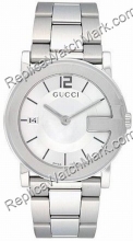 G-Watch Gucci Watch Redonda 101G aço de médio porte YA101406 G-Watch Gucci Watch Redonda 101G aço de médio porte YA101406