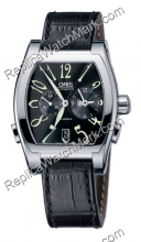 Miles Oris GMT Mens Dual Time Watch 690.7540.40.64.LS  Miles Oris GMT Mens Dual Time Watch 690.7540.40.64.LS