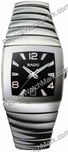 Rado Sintra tom de Platina em cerâmica preta Mens Watch R1359915 Rado Sintra tom de Platina em cerâmica preta Mens Watch R1359915