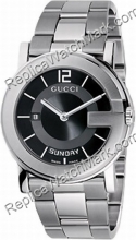 G Gucci Watch-101G Mens Steel Black Watch YA101305 G Gucci Watch-101G Mens Steel Black Watch YA101305
