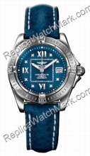 Breitling Windrider Cockpit Feminina Lady Blue Diamond Watch A71  Breitling Windrider Cockpit Feminina Lady Blue Diamond Watch A71