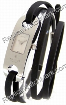 Gucci Aço Inox Feminina Mini 6100 Bezerro Black Watch YA061511 Gucci Aço Inox Feminina Mini 6100 Bezerro Black Watch YA061511