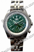 Breitling Bentley Motors Chronograph Mens Steel Green Watch A253  Breitling Bentley Motors Chronograph Mens Steel Green Watch A253