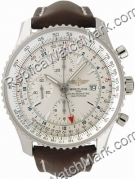 Breitling Navitimer World Steel cinta Brown Watch A2432212-G5-44  Breitling Navitimer World Steel cinta Brown Watch A2432212-G5-44