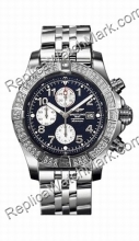 Breitling Super Avenger Aeromarine Алмазная Steel Blue Мужские часы  Breitling Super Avenger Aeromarine Алмазная Steel Blue Мужские часы