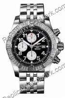 Breitling Super Avenger Aeromarine Алмазная сталь Черная мужская ТКДЖ  Breitling Super Avenger Aeromarine Алмазная сталь Черная мужская ТКДЖ