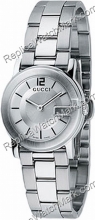 Gucci G-Watch 101G стали дамы серебристым циферблатом Часы YA101506